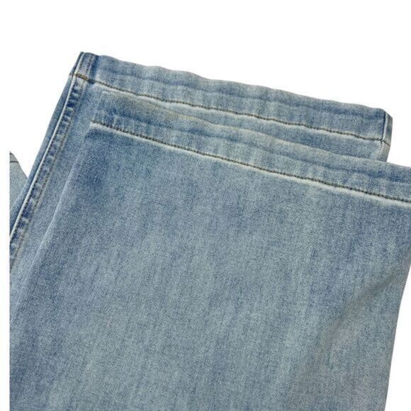 SOFT SURROUNDINGS Ultimate Denim‎ Wide Leg Jeans Light Wash Size 12 - Picture 6 of 9